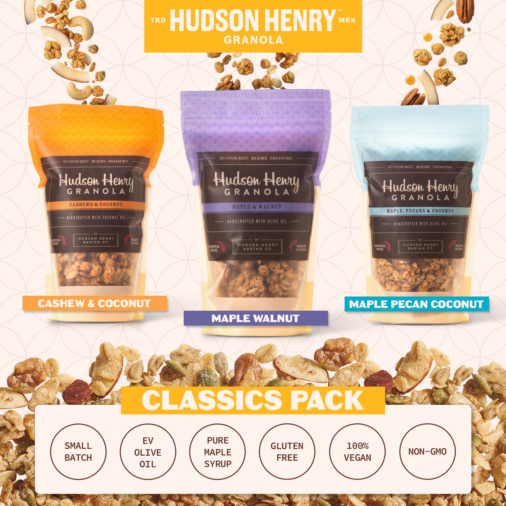 Trio (Pecan, Cashew, Walnut) – Hudson Henry Baking Co.