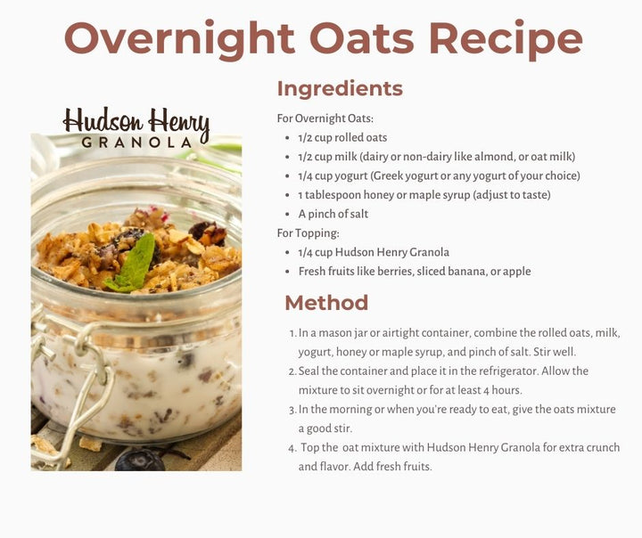 Hudson Henry Granola Overnight Oats Recipe